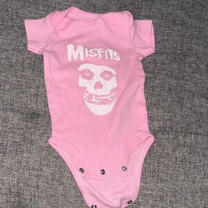 Misfits pink graphic one piece body suit 3 month old girl
